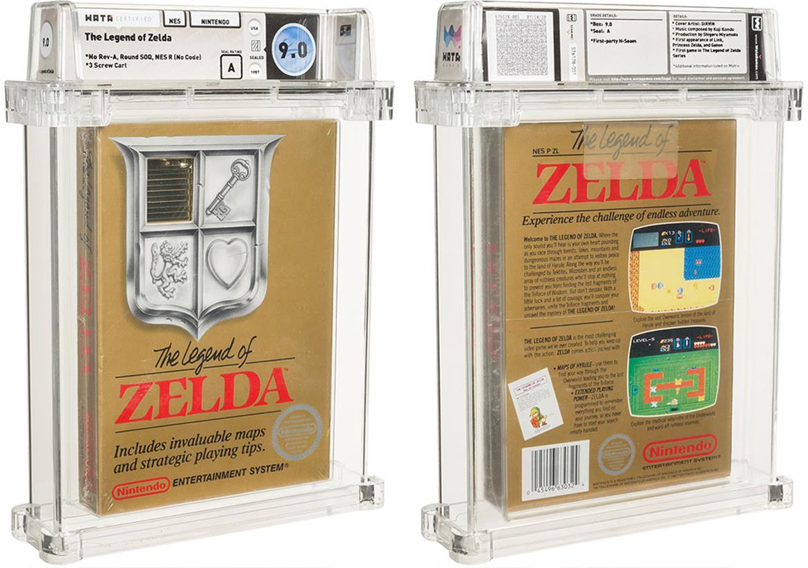 Rare Factory-Sealed Legend Of Zelda Cart Fetches Record $870K Bid At Auction