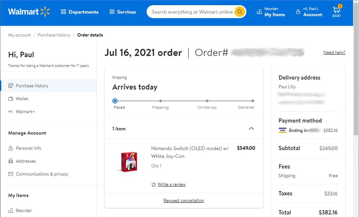 Stuck In Nintendo Switch OLED Preorder Purgatory? Walmart Rep Says Now Shipping (Updated)