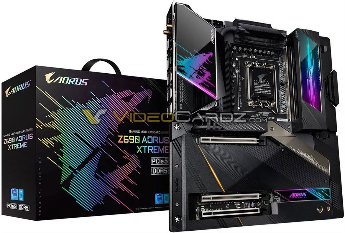 Gigabyte Aorus Z690 Xtreme For Alder Lake Looks Stunning In Leaked Images