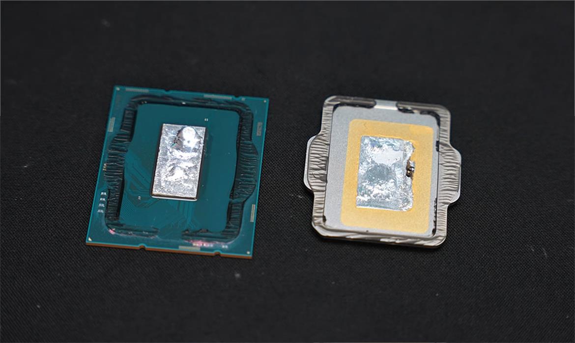 Intel Core i9-12900K Alder Lake Delidding Video Lays Bare Thinner Die And A Gold Surprise