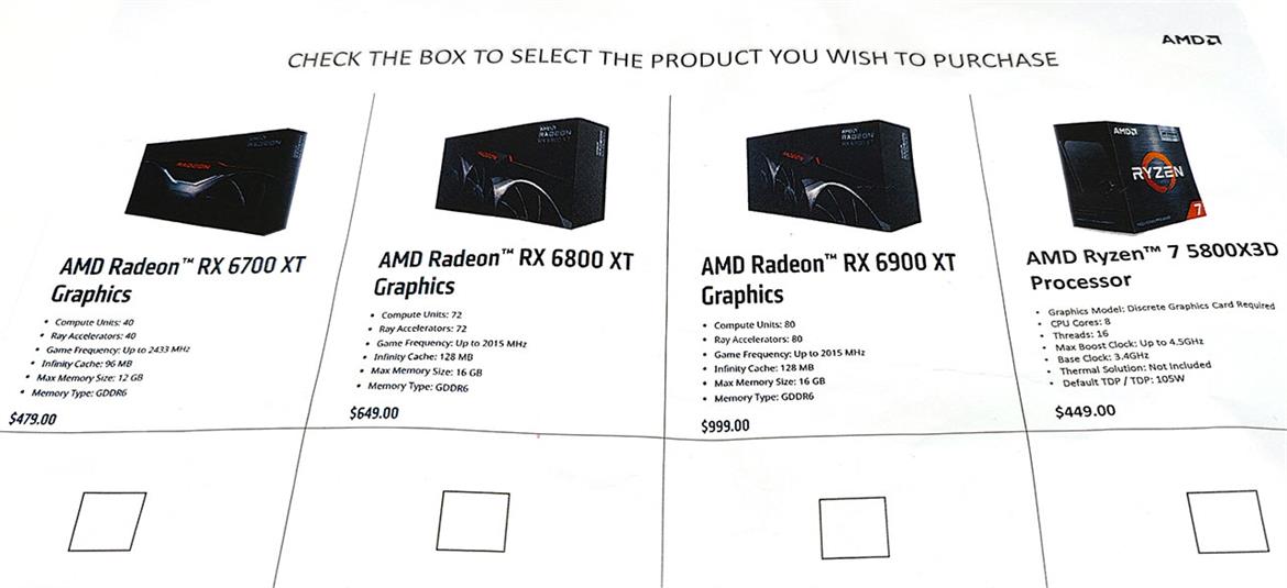 Is AMD Selling Radeon RX 6000 Cards And 5800X3D CPUs At PAX For MSRP A Positive Sign?
