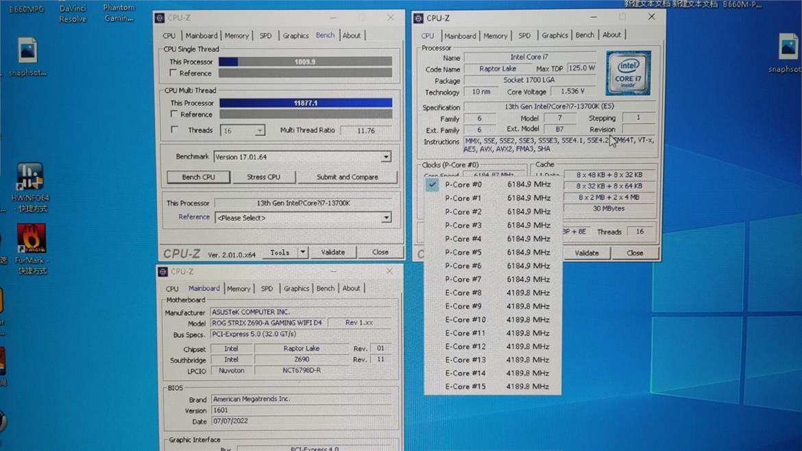 Overclocked Intel Raptor Lake Core i7-13700K Obliterates Single Threaded Benchmark