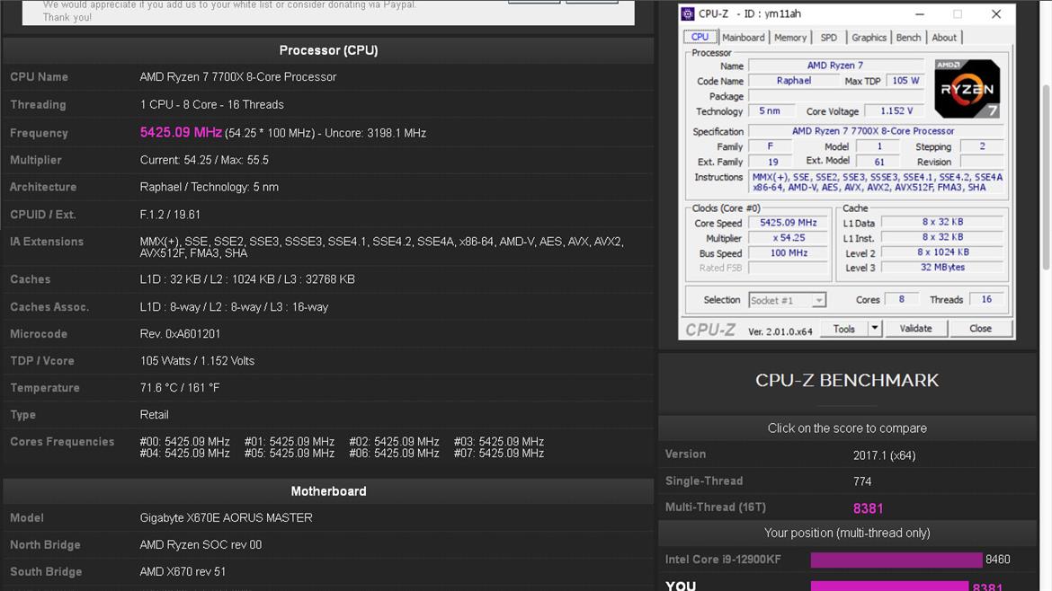 AMD Ryzen 7 7700X Zen 4 CPU Battles Alder Lake In Multiple Benchmark Leaks