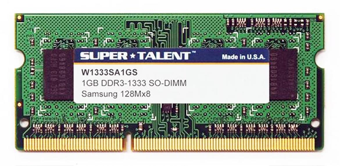 Super Talent DDR3 SO-DIMM for Next-Gen Laptops