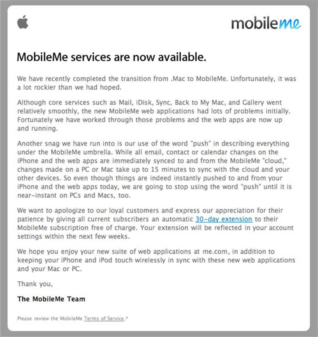 Apple Says MobileMe is Now Working--We disagree
