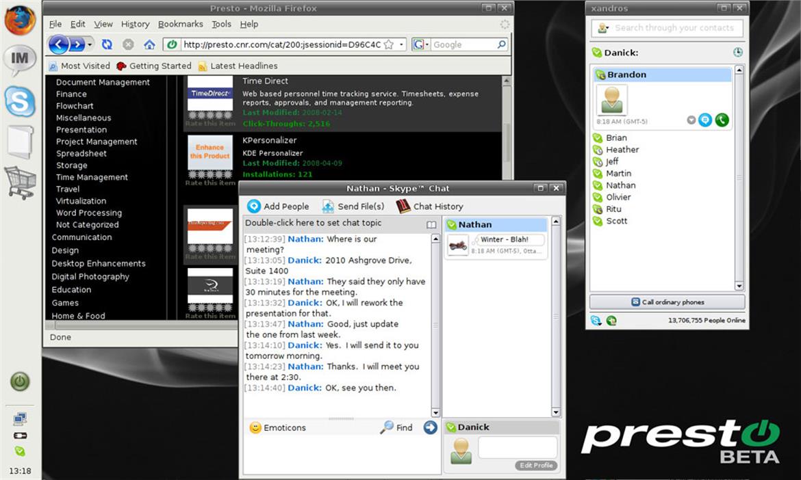 Run Presto Instant-On OS on Existing Systems