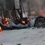 Tesla Model S Rings In New Year With Spectacular Supercharger Roast Fest