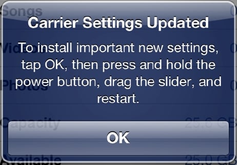 Apple iPhone 5 carrier update