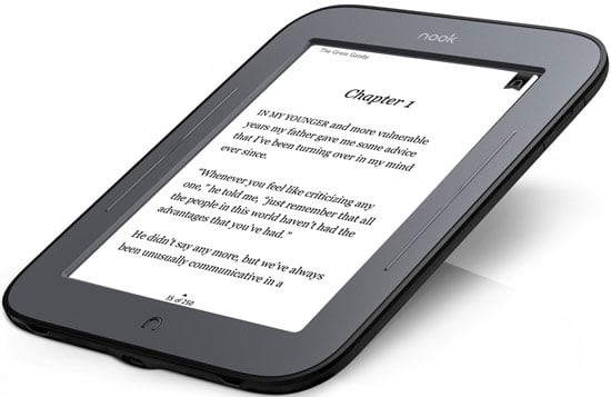 The NOOK Simple Touch Has A New Price Tag