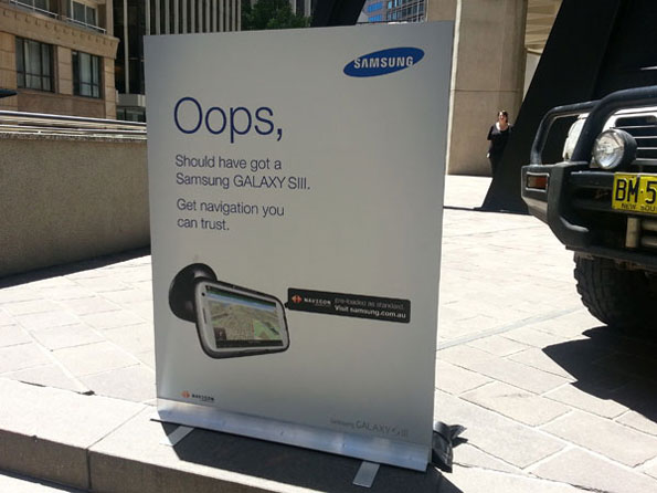 Samsung Oops Sign