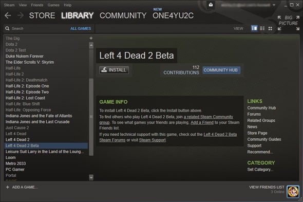 Steam Left 4 Dead 2 Linux Beta