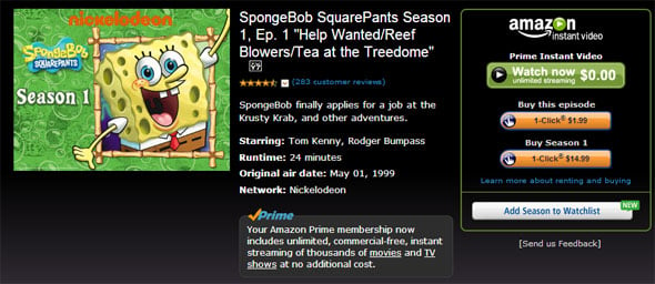 Amazon Spongebob