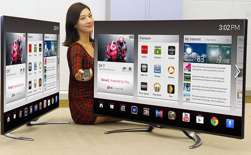 Google TV software baked into an LG Smart TV