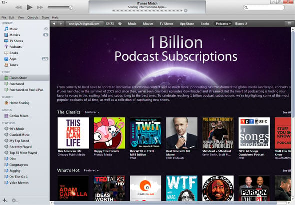Pddcasts iTunes Store