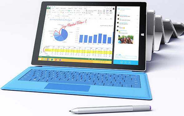 Microsoft is broadening its Surface Pro 3 line with additional processors from Intel. 