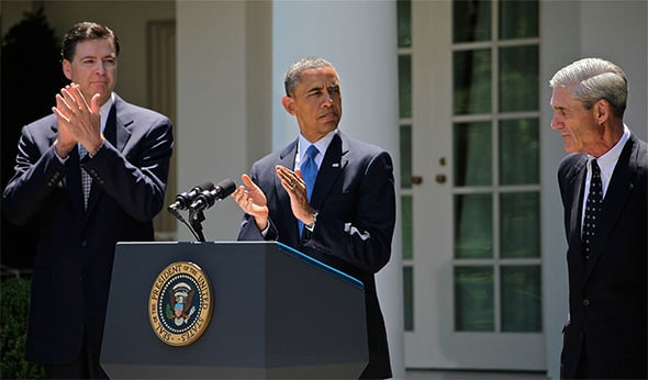 President Barack Obama and FBI Directors