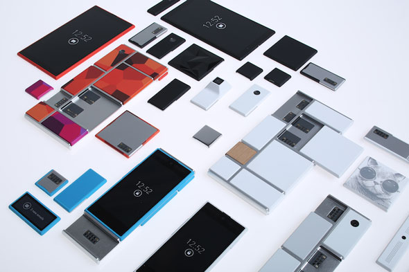 Project Ara, the modular phone, which Google is using to introduce new types of hardware, including health tech like a pulse oximeter. 
